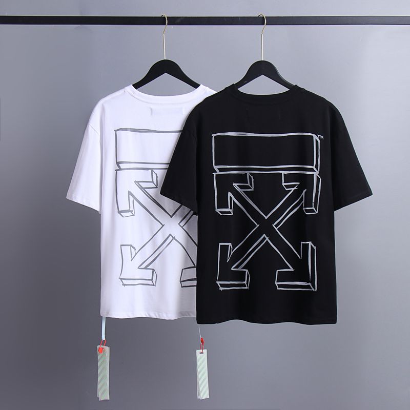 Off-white Men's and Women's Short-sleeved T-shirts
