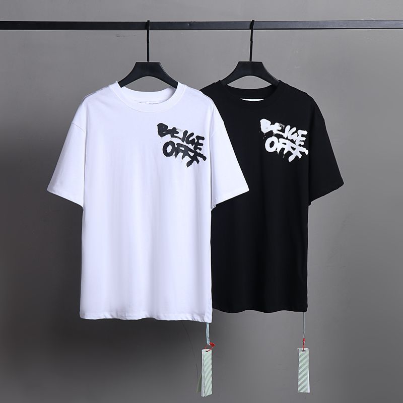 Off-white Men's and Women's Short-sleeved T-shirts