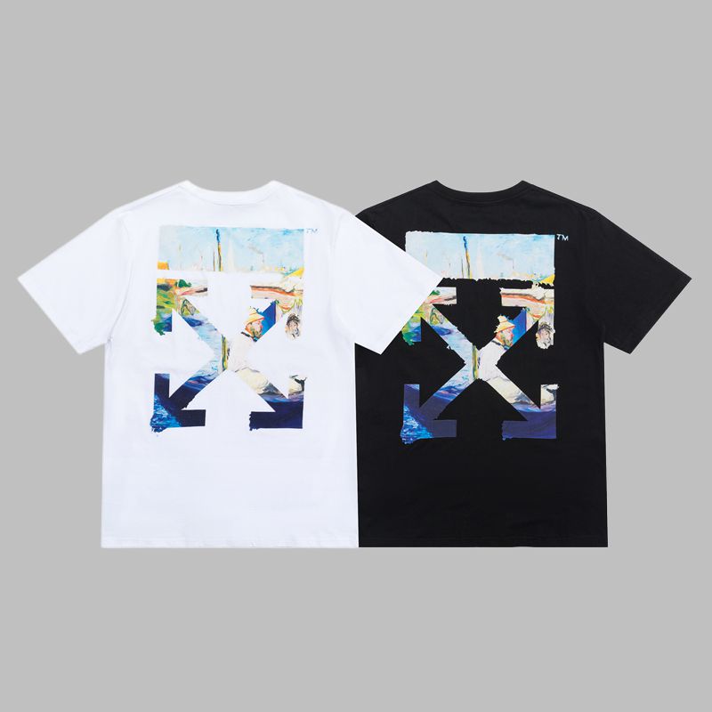 Off-white Men's and Women's Short-sleeved T-shirts