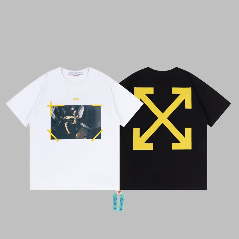 Off-white Men's and Women's Short-sleeved T-shirts