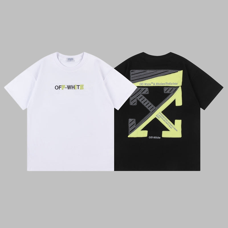 Off-white Men's and Women's Short-sleeved T-shirts