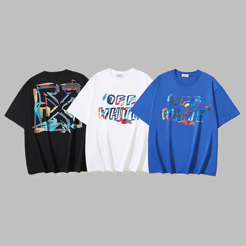 Off-white Men's and Women's Short-sleeved T-shirts