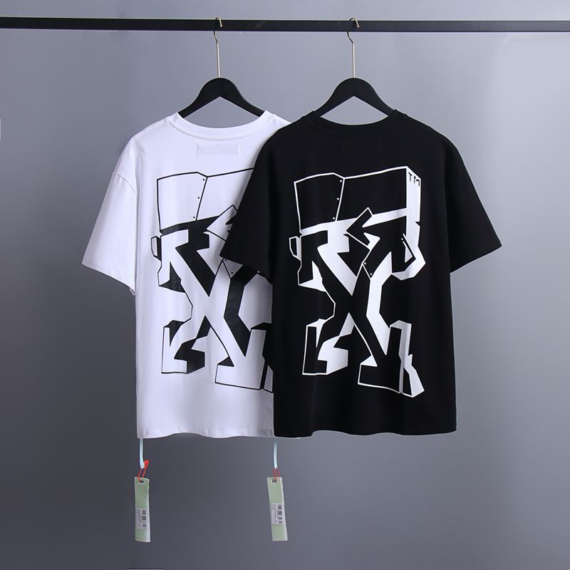 Off-white Men's and Women's Short-sleeved T-shirts