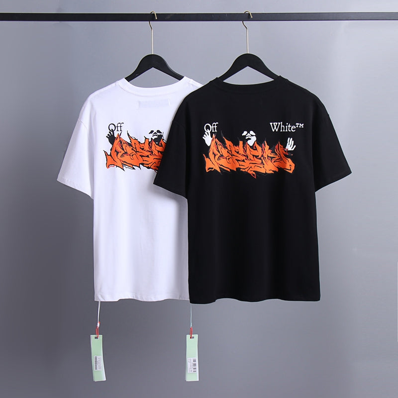 Off-white Men's and Women's Short-sleeved T-shirts