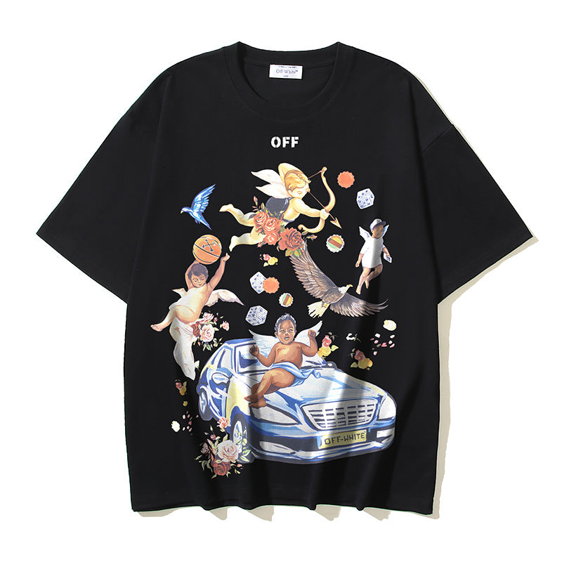 Off-white Men's and Women's Short-sleeved T-shirts