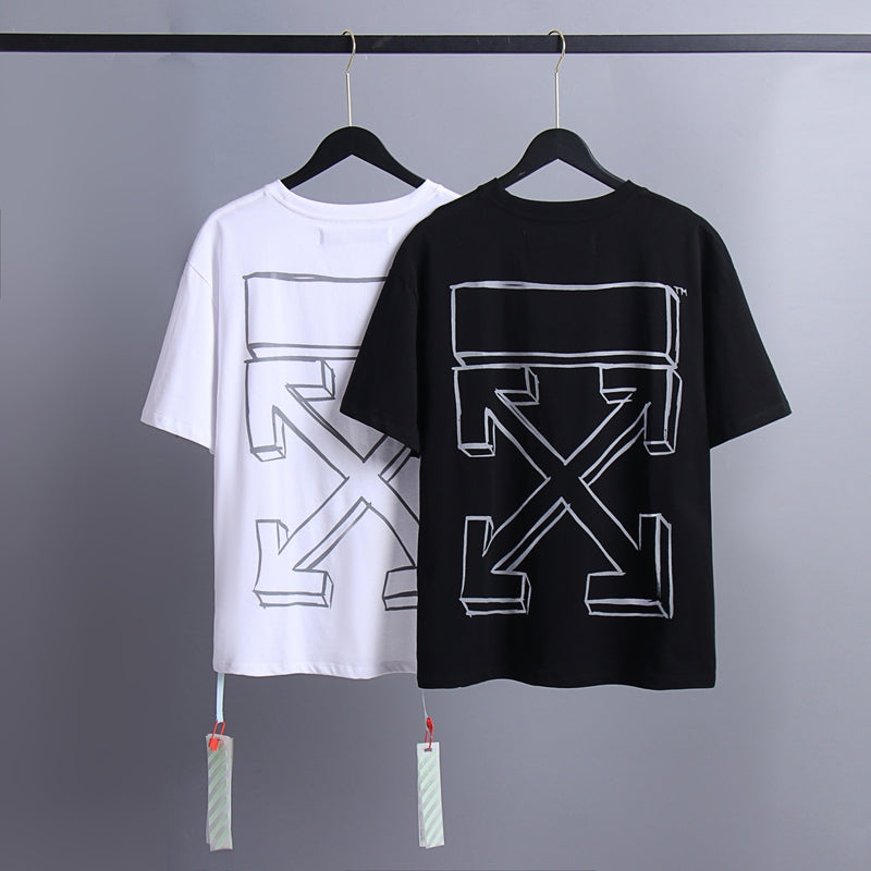 Off-white Men's and Women's Short-sleeved T-shirts
