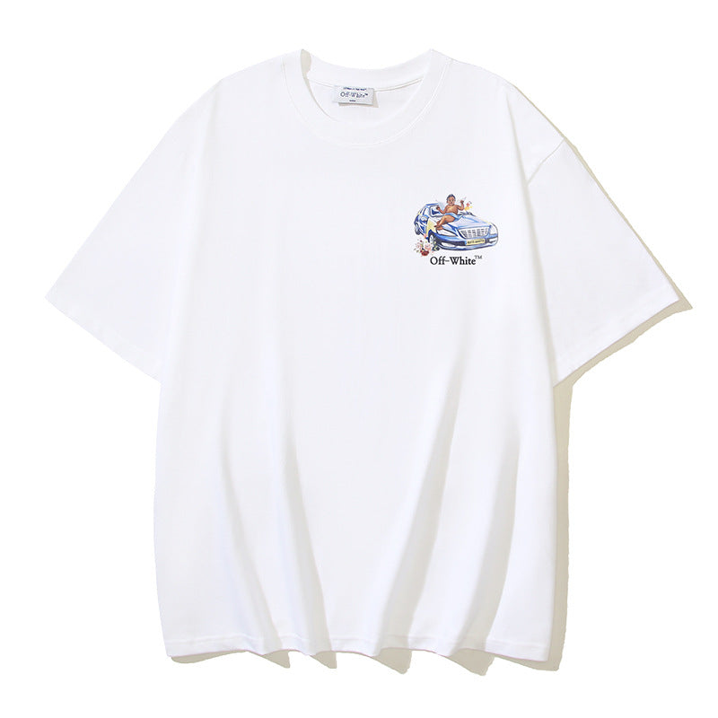 Off-white Men's and Women's Short-sleeved T-shirts