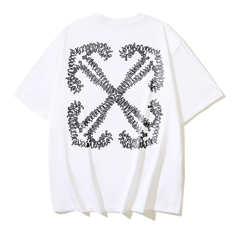 Off-white Men's and Women's Short-sleeved T-shirts