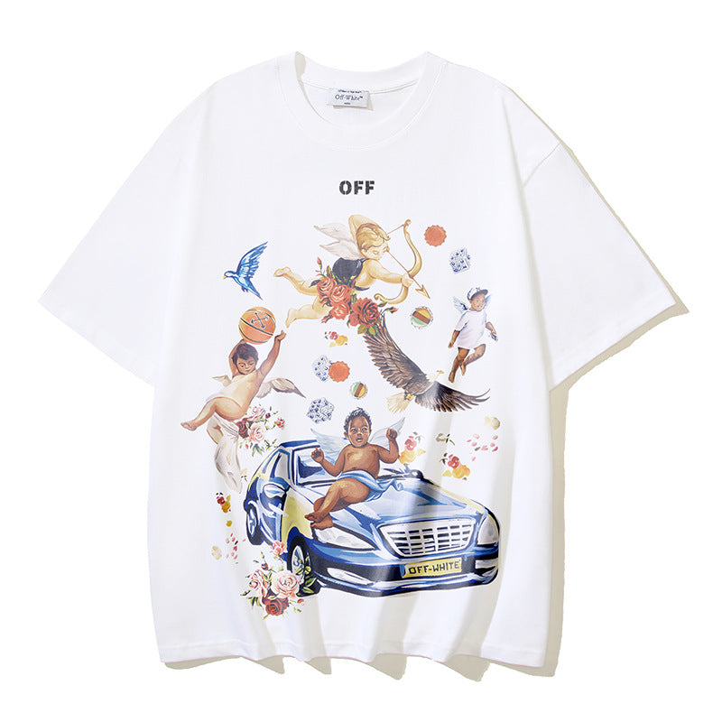 Off-white Men's and Women's Short-sleeved T-shirts