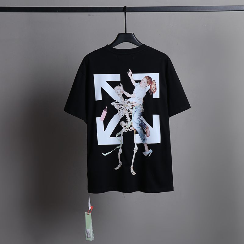 Off-white Men's and Women's Short-sleeved T-shirts