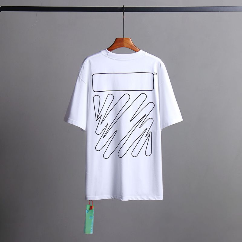 Off-white Men's and Women's Short-sleeved T-shirts