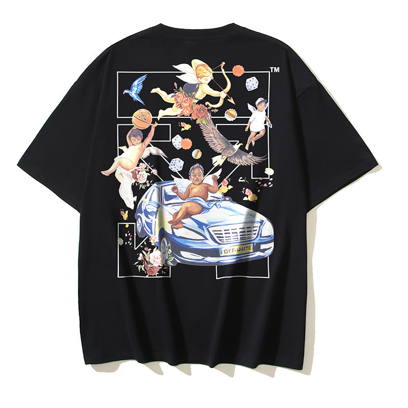 Off-white Men's and Women's Short-sleeved T-shirts