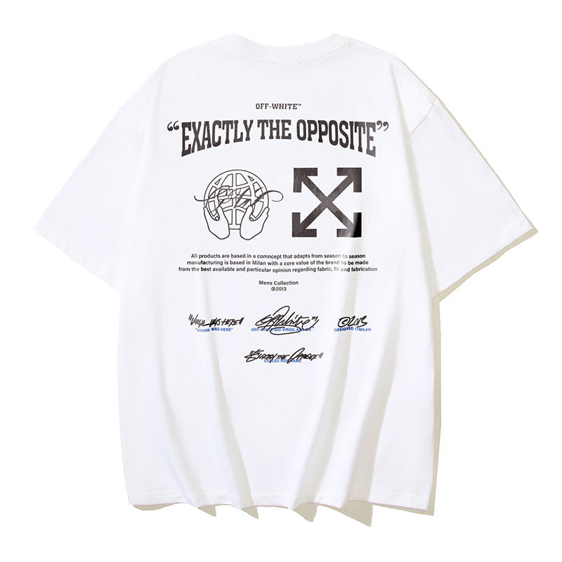 Off-white Men's and Women's Short-sleeved T-shirts