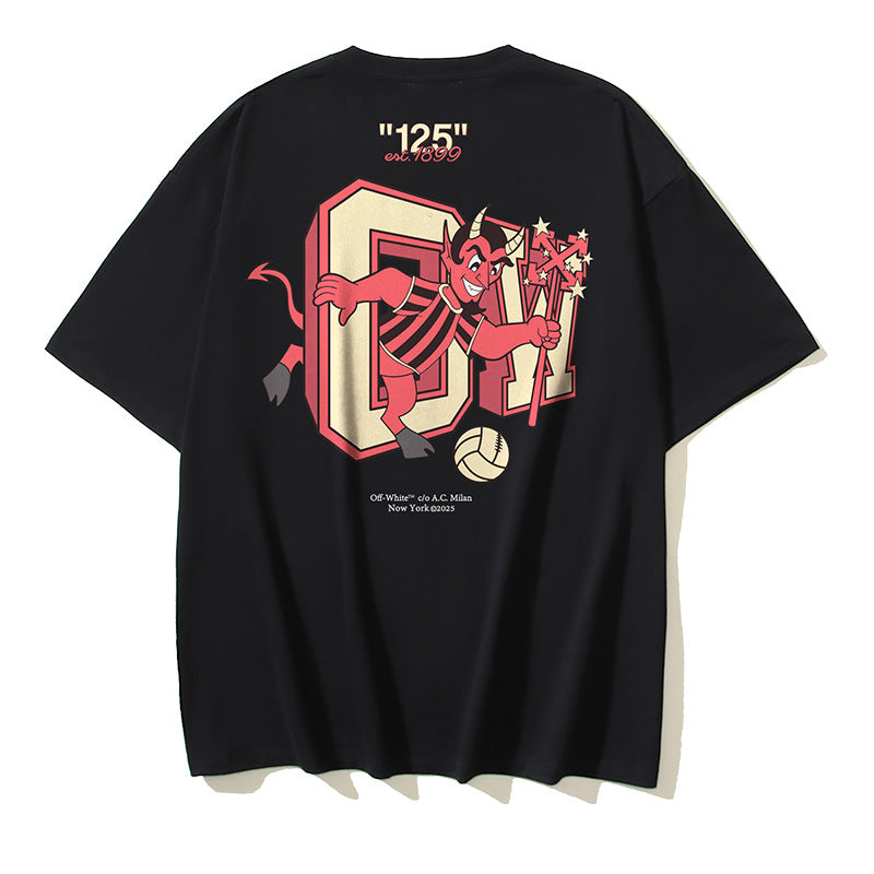 Off-white Men's and Women's Short-sleeved T-shirts