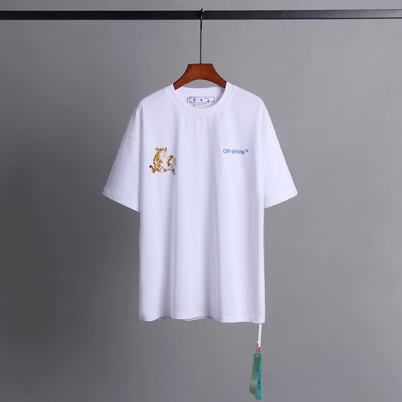 Off-white Men's and Women's Short-sleeved T-shirts