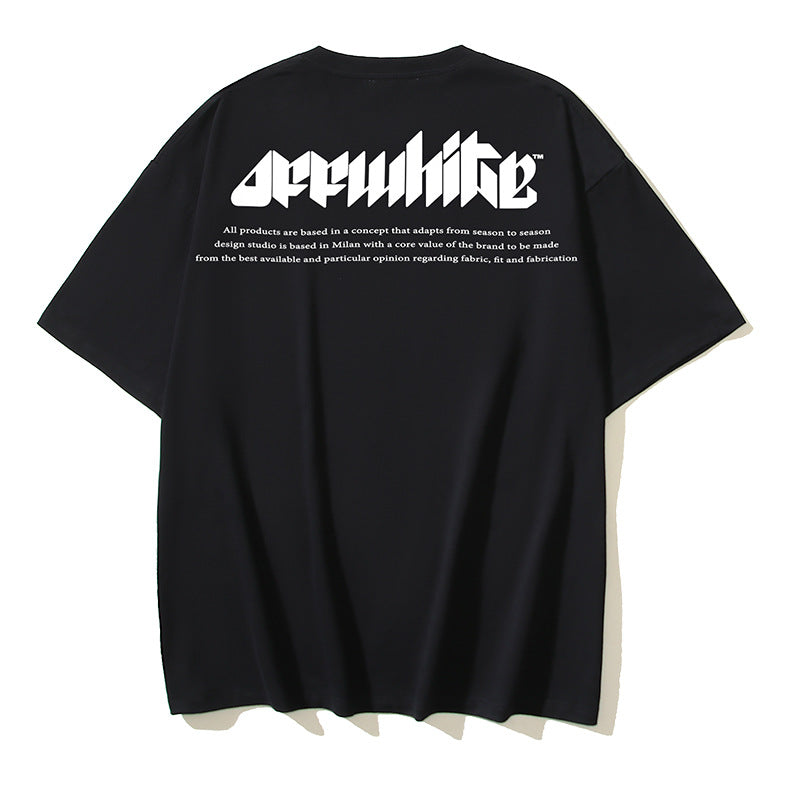 Off-white Men's and Women's Short-sleeved T-shirts