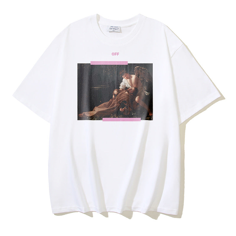 Off-white Men's and Women's Short-sleeved T-shirts