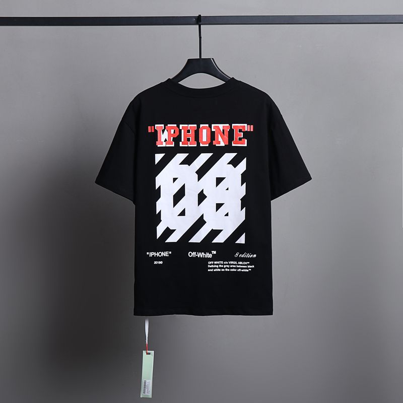 Off-white Men's and Women's Short-sleeved T-shirts