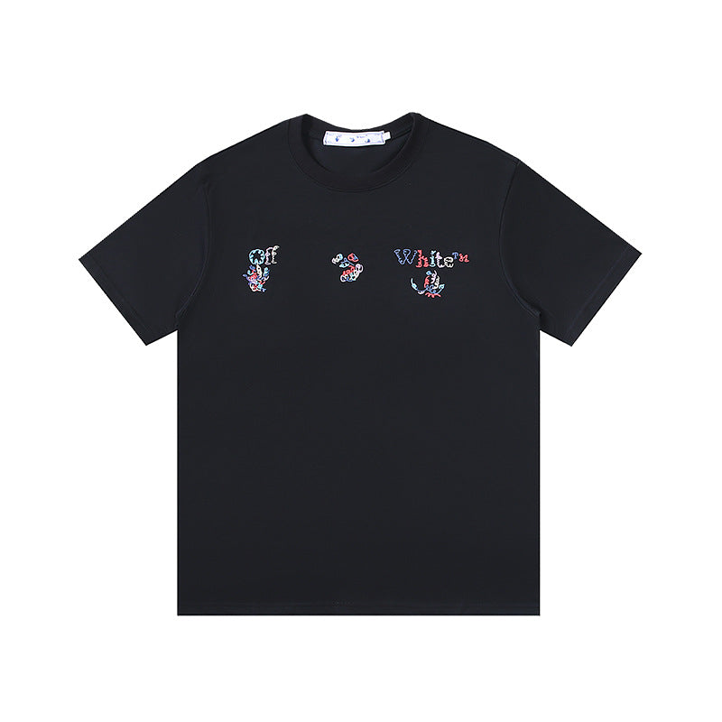 Off-white Men's and Women's Short-sleeved T-shirts