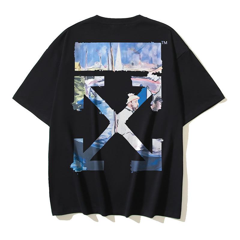 Off-white Men's and Women's Short-sleeved T-shirts