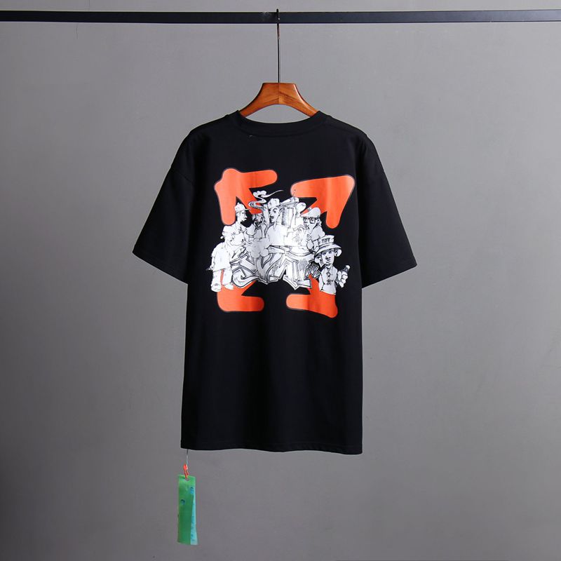 Off-white Men's and Women's Short-sleeved T-shirts