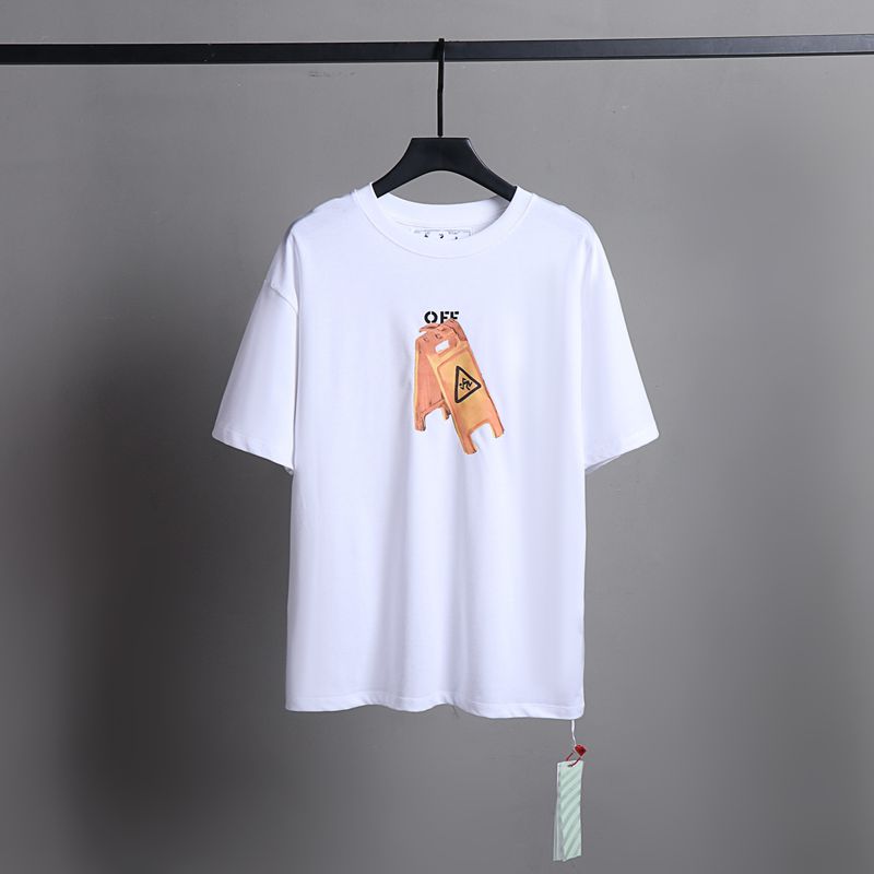 Off-white Men's and Women's Short-sleeved T-shirts
