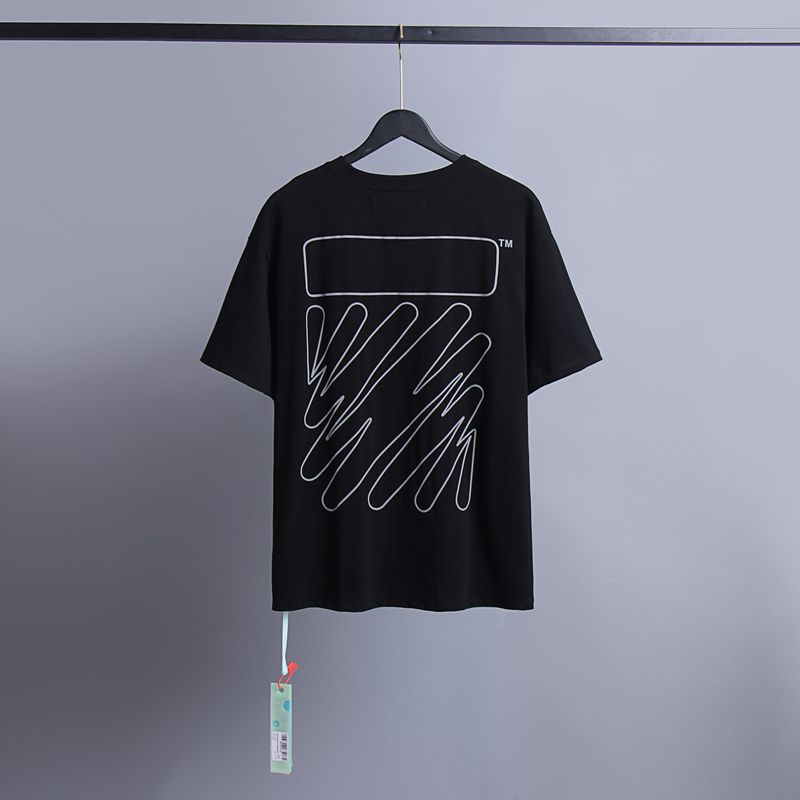 Off-white Men's and Women's Short-sleeved T-shirts