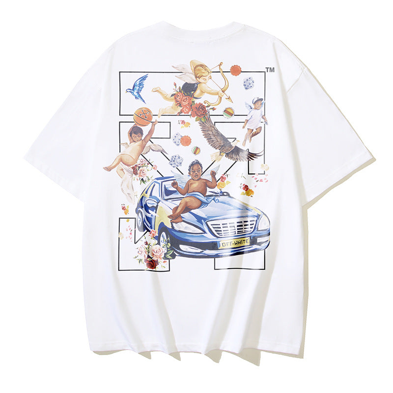 Off-white Men's and Women's Short-sleeved T-shirts