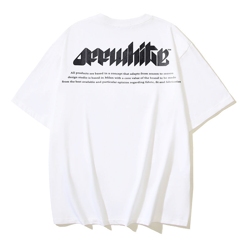 Off-white Men's and Women's Short-sleeved T-shirts