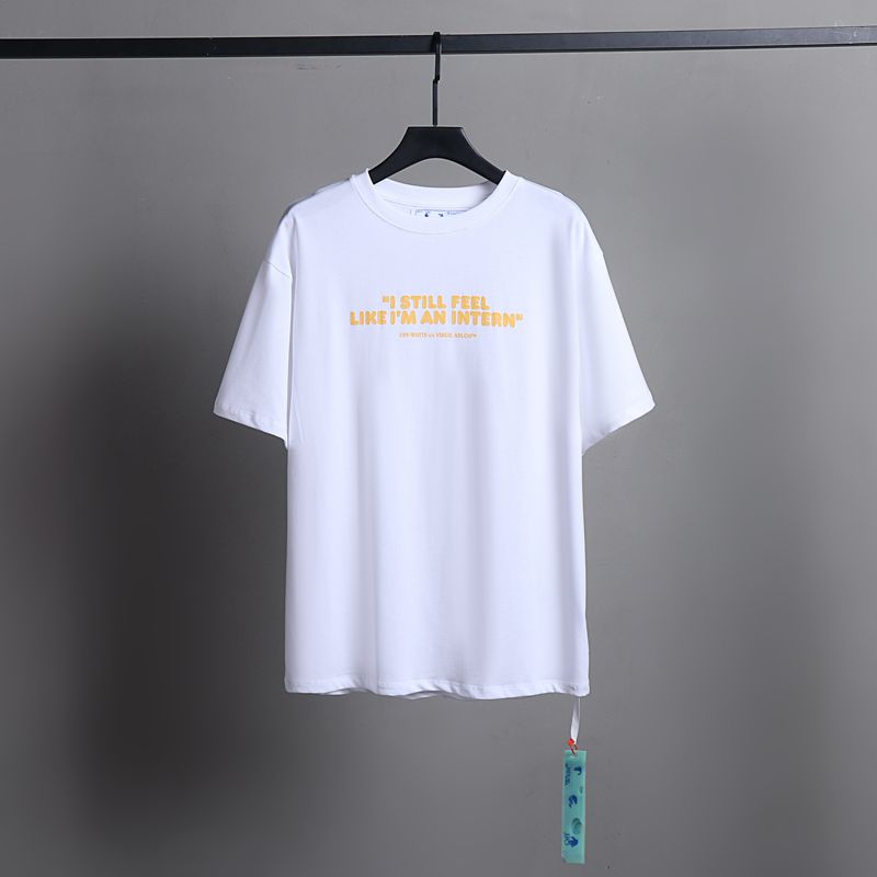 Off-white Men's and Women's Short-sleeved T-shirts