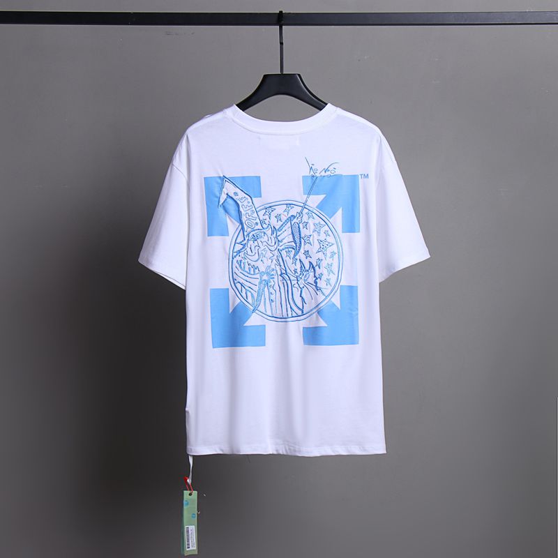 Off-white Men's and Women's Short-sleeved T-shirts