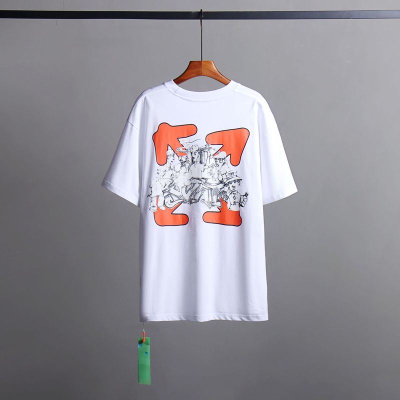 Off-white Men's and Women's Short-sleeved T-shirts
