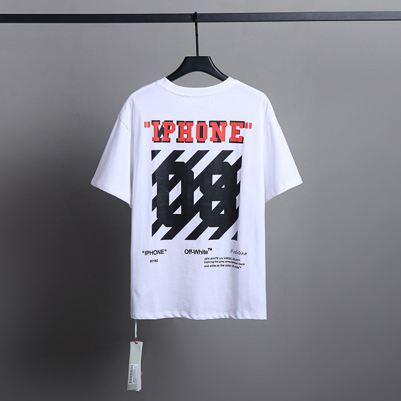 Off-white Men's and Women's Short-sleeved T-shirts