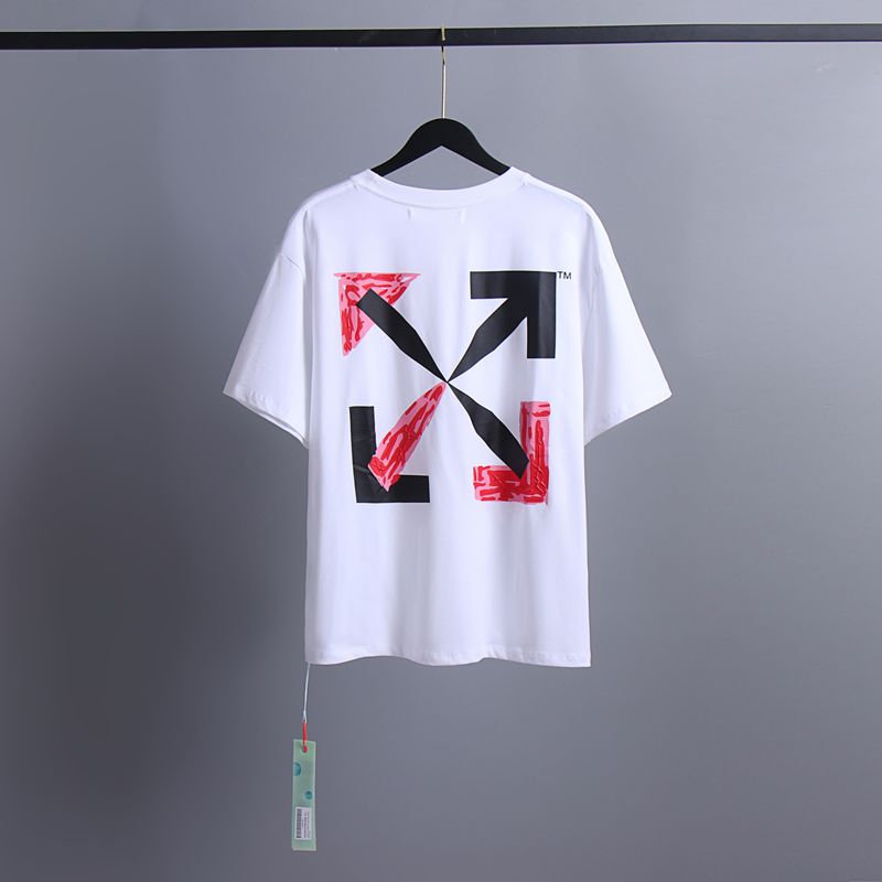 Off-white Men's and Women's Short-sleeved T-shirts