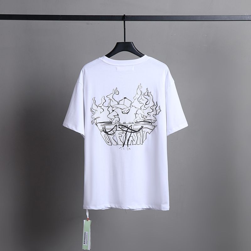 Off-white Men's and Women's Short-sleeved T-shirts