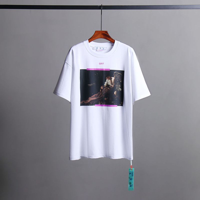 Off-white Men's and Women's Short-sleeved T-shirts