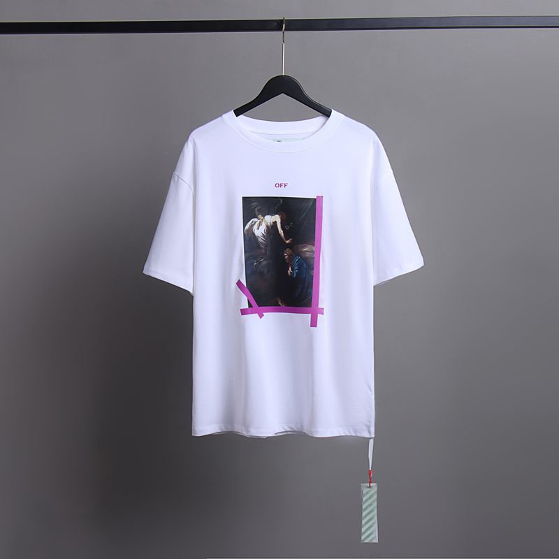Off-white Men's and Women's Short-sleeved T-shirts