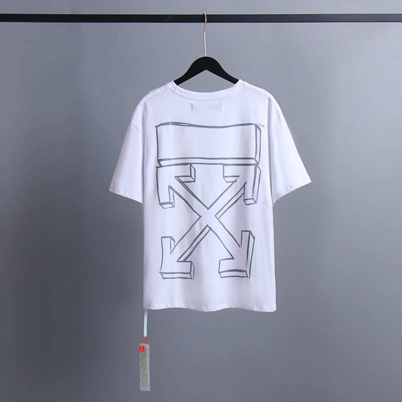 Off-white Men's and Women's Short-sleeved T-shirts
