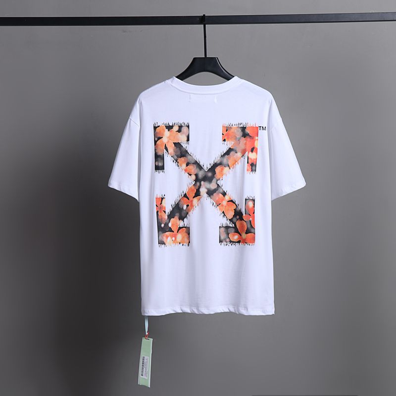 Off-white Men's and Women's Short-sleeved T-shirts