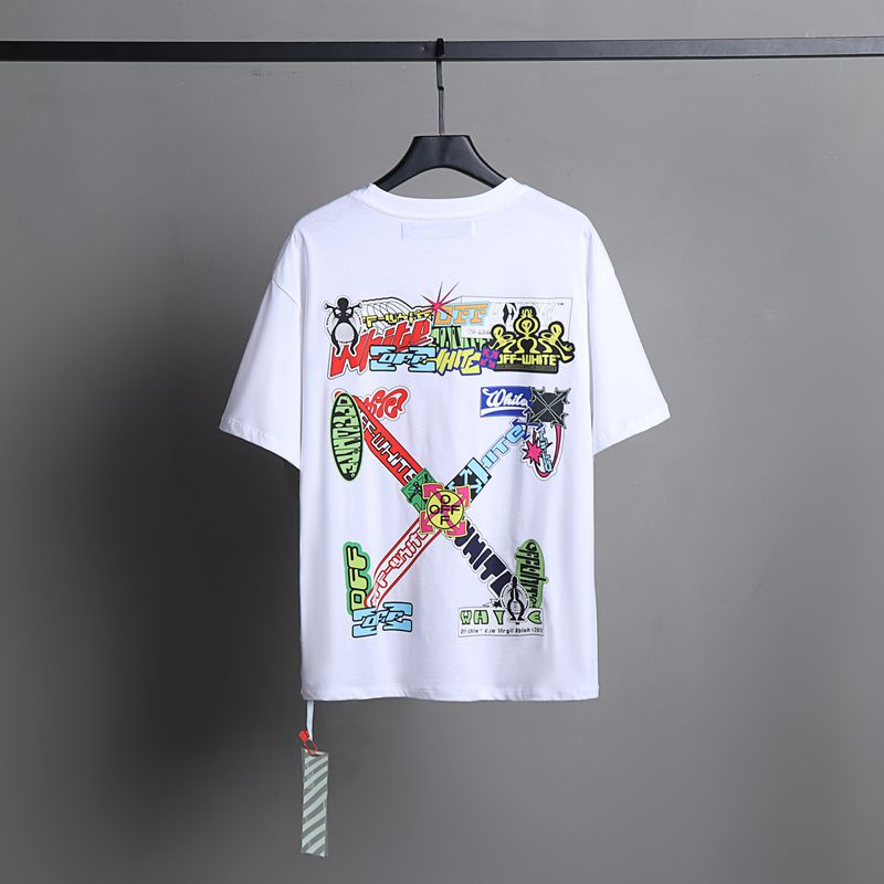 Off-white Men's and Women's Short-sleeved T-shirts