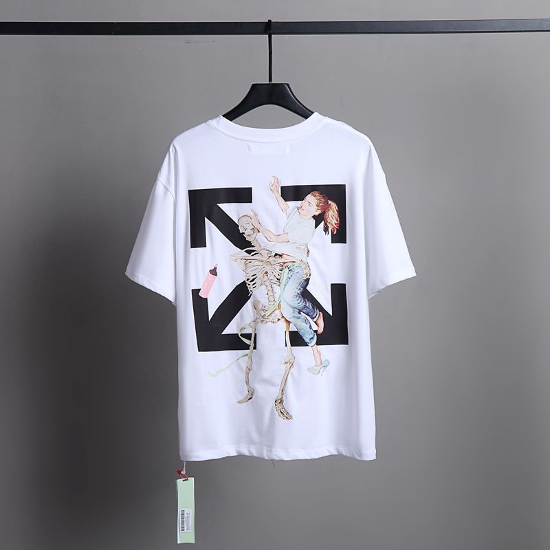 Off-white Men's and Women's Short-sleeved T-shirts