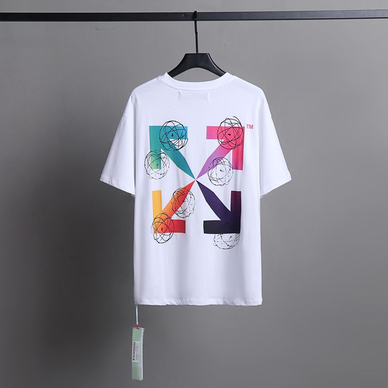 Off-white Men's and Women's Short-sleeved T-shirts