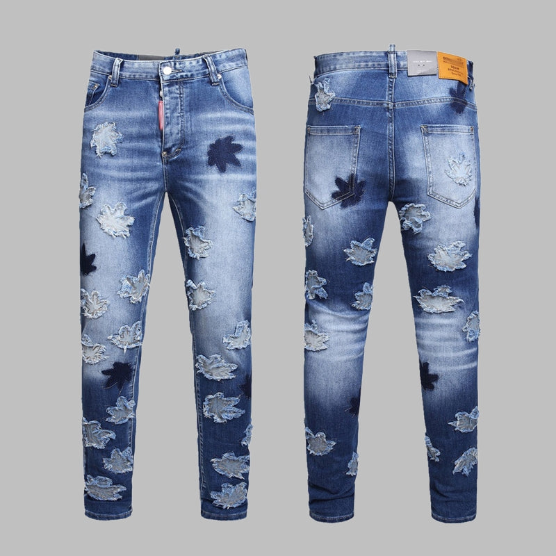 DSQ2 New 2025 Men's Ink Splash Jeans