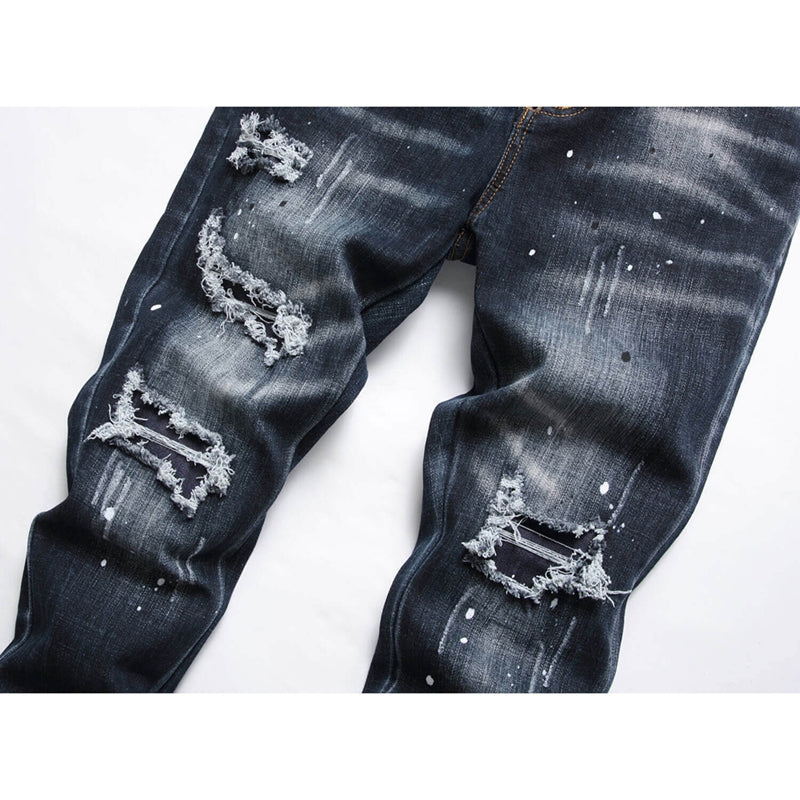 DSQ2 New 2025 Men's Ink Splash Jeans