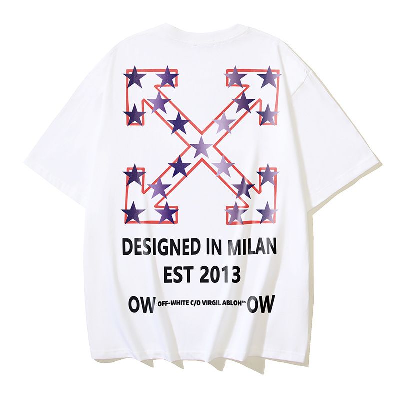 Off-white Men's and Women's Short-sleeved T-shirts