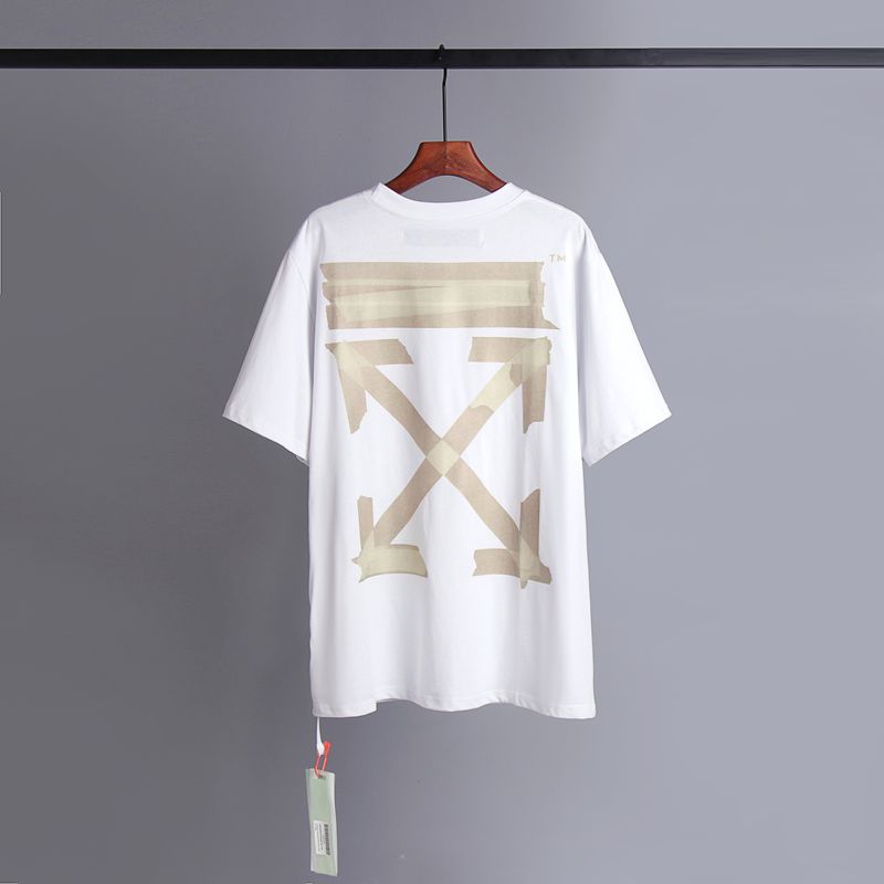 Off-white Men's and Women's Short-sleeved T-shirts