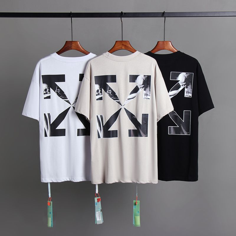 Off-white Men's and Women's Short-sleeved T-shirts