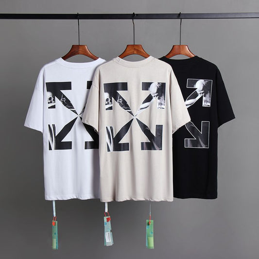 Off-white Men's and Women's Short-sleeved T-shirts