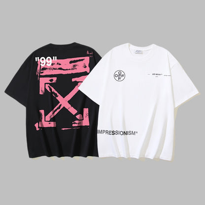 Off-white Men's and Women's Short-sleeved T-shirts