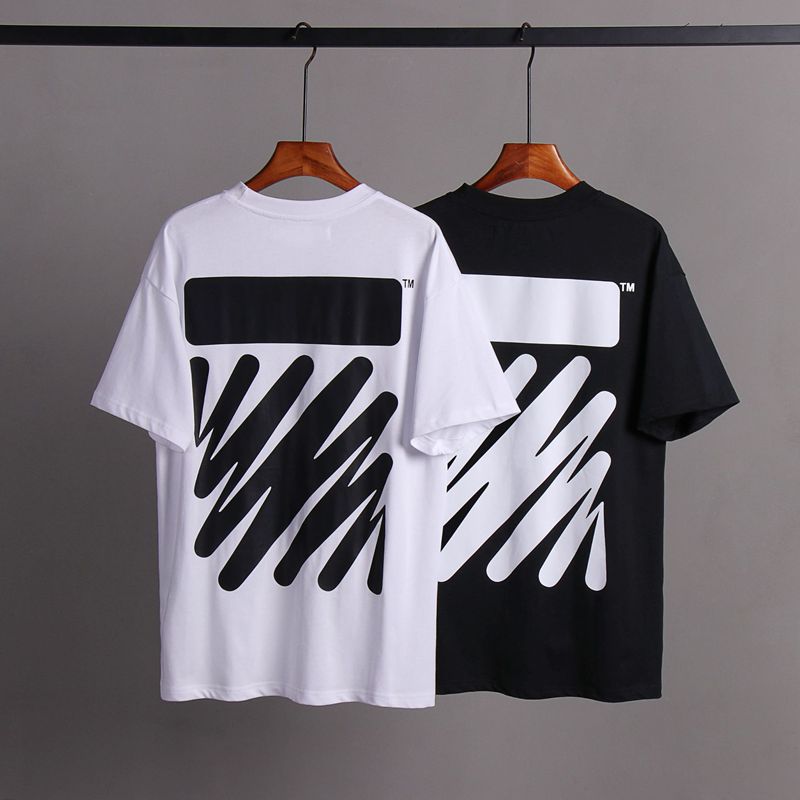 Off-white Men's and Women's Short-sleeved T-shirts